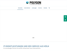 Tablet Screenshot of polygon-gmbh.com